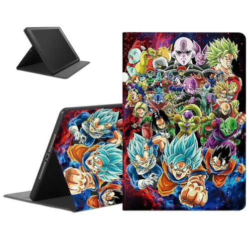 Anime für Apple iPad Pro 12.9 Zoll(2021/2020/2018) Jungs Hülle, Slim Halten Sie vorne Schutzhülle Cover PU Leder Flip TPU Silicone Stoßfest Multi-Winkel Verstellbar Ständer Tablet Folio von Eouine