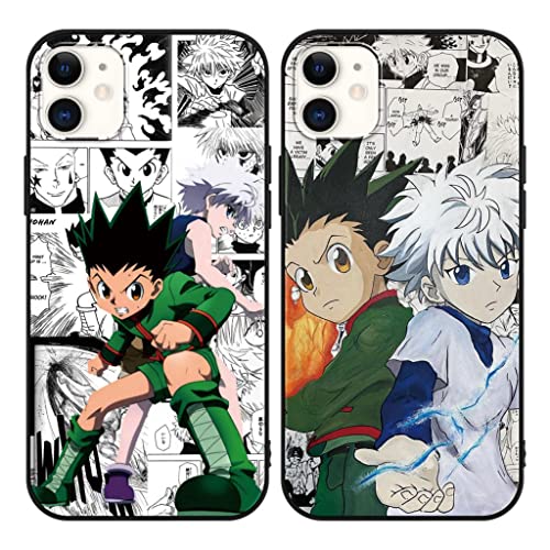 Eouine 2 Stück Handyhülle für Apple iPhone 11 Hülle 6.1 Zoll mit Anime Jungs Hunter × Hunter Hülle Killua Zoldyck Hisoka Schutzhülle mit Cartoon Motiv Case Matt Stoßfest TPU Silikon für iPhone11 von Eouine