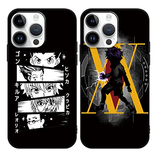 Eouine 2 Stück Handyhülle für Apple iPhone 14 Pro Hülle 6.1 Zoll mit Anime Jungs Hunter × Hunter Hülle Killua Zoldyck Hisoka Schutzhülle mit Cartoon Motiv Case Matt TPU Silikon für iPhone 14 Pro Eouine 2 Stück Handyhülle für Apple iPhone 14 Pro Hülle 6.1 Zoll mit Anime Jungs Hunter × Hunter Hülle Killua Zoldyck Hisoka Schutzhülle mit Cartoon Motiv Case Matt TPU Silikon für iPhone 14 Pro von Eouine