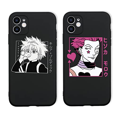 Eouine Stück] Hülle für Apple iPhone 11 (6, 1''), Weich Schutzhülle mit Anime Hunter × Killua Zoldyck Hisoka Motiv Manga Muster, Case Stoßfest Handyhülle Kompatibel iPhone11 von Eouine