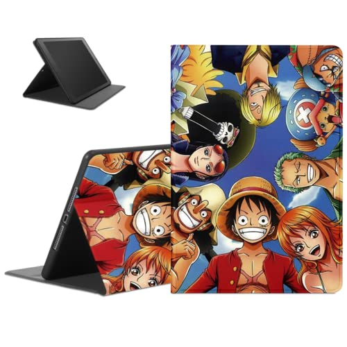Tablet Hülle Anime Jungs Zoro Gear 5 Nika Muster für Samsung Galaxy Tab A 10.1'' 2019 T510/T515 CaseStandfunktion PU Leder Flip TPU Stoßfest Ultra Dünn Verstellbar Ständer Tablet Folio von Eouine