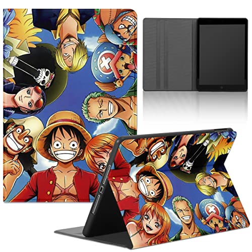 Tablet Hülle für Samsung Tab S6 Lite/Tab S6 Lite 2022 10.4'' Anime Jungs Zoro Luffy Gear 5 Nika Schutzhülle Case Standfunktion PU Leder Flip Ultra Dünn Verstellbar Ständer Tablet Folio, Schwarz5 von Eouine