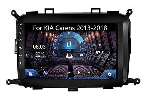 Android Auto 2 Din Radio Mit Navi 9 Zoll Touchscreen Für KIA Carens 2013-2018 Android 10 Autoradio Bluetooth Plug-and-Play DAB + WiFi 4G Mirrorlink Carplay OBD USB (Color : 4core 1G+16G) von Eouyt