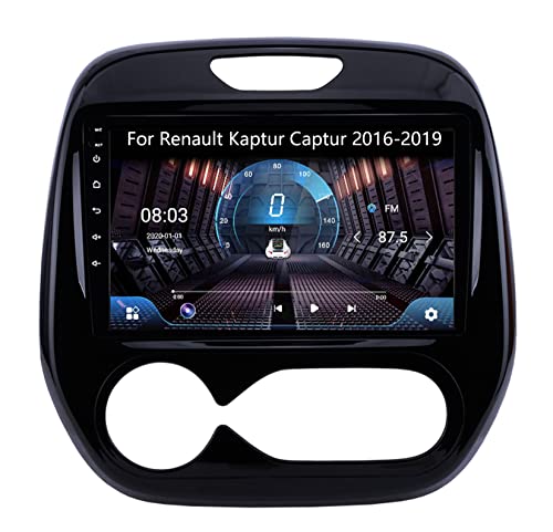 Android Auto 2 Din Radio Mit Navi 9 Zoll Touchscreen Für Renault Kaptur Captur 2016-2019 Android 10 Autoradio Bluetooth Plug-and-Play DAB + WiFi 4G Mirrorlink Carplay OBD USB (Color : 8core 2G+32G) von Eouyt