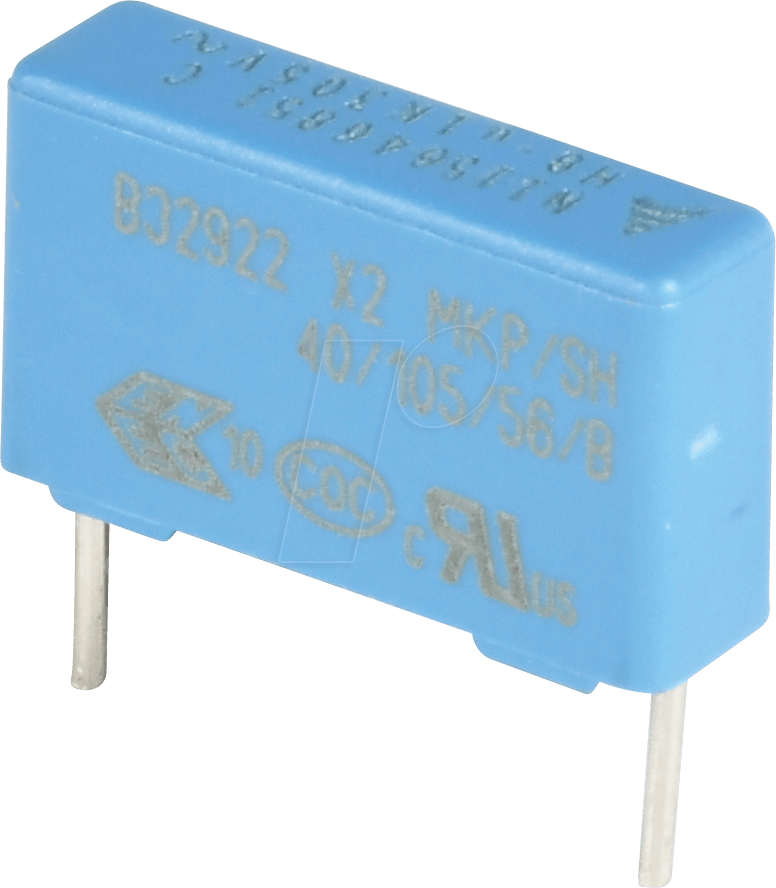 EPCO B32922C3104 - Funkentstörkondensator, X2, 100 nF, 305 V, RM 15,0, 110°C, 20% von Epcos