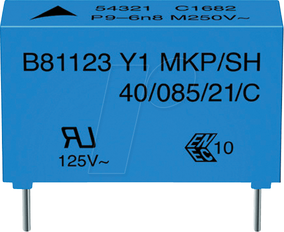 EPCO B81123-C122 - Funkentstörkondensator, Y1, 2,2 nF, 500 V, RM 15,0, 110°C, 20% von Epcos