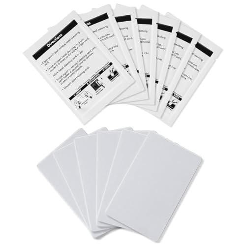 Epdpekc CR80-Reinigungskarten, Doppelseitiger Kartenleser-Reiniger, POS-Swipe-Terminal-Reinigungskarten -CR80 Kartenchip-Reiniger (30 StüCk) von Epdpekc