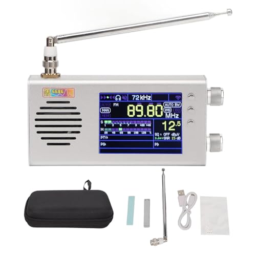 EpheyFIF All-Band-Funkempfänger, AM FM-Kurzwellen-Langwellen-Mittelwellen-Radio, Tragbares 3,2-Zoll-LCD-Vollband-Radio mit Metallgehäuse, Lautsprecher, Antenne, 7000 mAh-Akku EpheyFIF All-Band-Funkempfänger, AM FM-Kurzwellen-Langwellen-Mittelwellen-Radio, Tragbares 3,2-Zoll-LCD-Vollband-Radio mit Metallgehäuse, Lautsprecher, Antenne, 7000 mAh-Akku von EpheyFIF