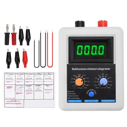 EpheyFIF DC 50 V-3700 V Spannungsprüfer, 0 V-3500 V-IGBT Transistor-Spannungsprüfer, Diode, MOS-Transistor, MOV (grün) von EpheyFIF