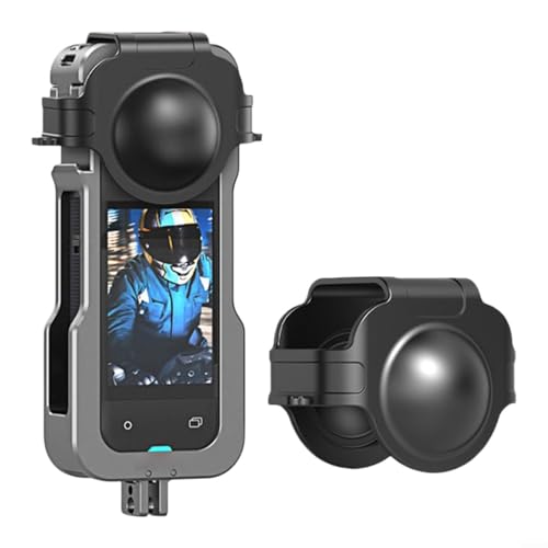 EpheyFIF Metall-Schutzkäfig für Insta360 X5 Kamera mit Objektivabdeckung, grauer Rahmen, verbesserte Sicherheit, einfache Installation, kompakte Größe 1573,5 cm für tragbare Aufnahmen von EpheyFIF