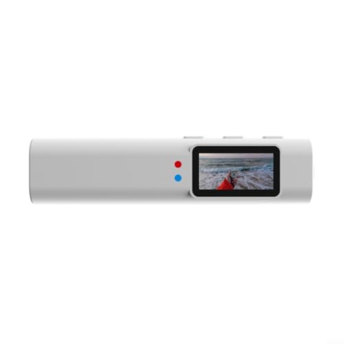 EpheyFIF Tragbare 2K-Videokamera mit 110°-Weitwinkelobjektiv, WiFi und wasserdichten Funktionen, Loop-Aufnahme, kompaktes Design für Sport und Outdoor-Abenteuer, 2,7 K 30 fps (weiß) von EpheyFIF