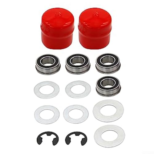 Für Craftsman Rasenmäher Vorderradbuchse zu Lagersatz 9040 532009040 121748x einfaches Upgrade für reibungslosen Betrieb (rot) von EpheyFIF