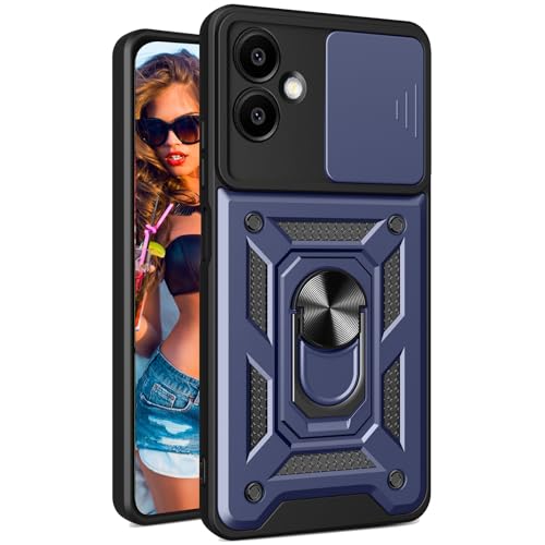Ephoou Armor für Samsung Galaxy A06 5G Hülle, Militärqualität, stoßfester Schutz mit Schiebe-Kameraabdeckung & 360° Drehbarer Magnetring Samsung A06 5G SJ Blau Ephoou Armor für Samsung Galaxy A06 5G Hülle, Militärqualität, stoßfester Schutz mit Schiebe-Kameraabdeckung & 360° Drehbarer Magnetring Samsung A06 5G SJ Blau von Ephoou