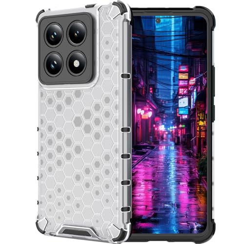 Ephoou Clear Case for Xiaomi 14 T Pro, Non-Yellowing Anti-Scratch Back Slim Honeycomb Shockproof Protection Cover Case for Xiaomi 14T Pro Transparent White Ephoou Clear Case for Xiaomi 14 T Pro, Non-Yellowing Anti-Scratch Back Slim Honeycomb Shockproof Protection Cover Case for Xiaomi 14T Pro Transparent White von Ephoou