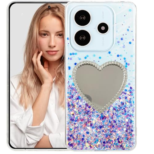 Ephoou Leuchtende Glow in The Dark Hülle für Xiaomi Redmi Note 14 Pro 5G mit Spiegel, Fluoreszierendes TPU Soft Bling Glitter Shine Slim Schutzhülle für Redmi Note 14 Pro 5G YGJ-Lila Ephoou Leuchtende Glow in The Dark Hülle für Xiaomi Redmi Note 14 Pro 5G mit Spiegel, Fluoreszierendes TPU Soft Bling Glitter Shine Slim Schutzhülle für Redmi Note 14 Pro 5G YGJ-Lila von Ephoou