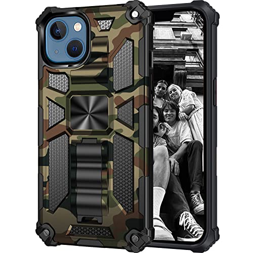 Ephoou Schutzhülle für Apple iPhone 13 Mini, Militärqualität, stoßfest, mit Ständer für iPhone 13 Mini, Camouflage, Armeegrün Ephoou Schutzhülle für Apple iPhone 13 Mini, Militärqualität, stoßfest, mit Ständer für iPhone 13 Mini, Camouflage, Armeegrün von Ephoou
