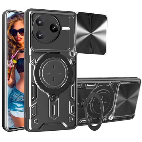 Ephoou Schutzhülle für Xiaomi Redmi K80 5G mit magnetischem Ringständer, robuste, stoßfeste Schutzhülle in Militärqualität, mit Schiebe-Kameralinsenabdeckung für Redmi K80 JS, Schwarz Ephoou Schutzhülle für Xiaomi Redmi K80 5G mit magnetischem Ringständer, robuste, stoßfeste Schutzhülle in Militärqualität, mit Schiebe-Kameralinsenabdeckung für Redmi K80 JS, Schwarz von Ephoou
