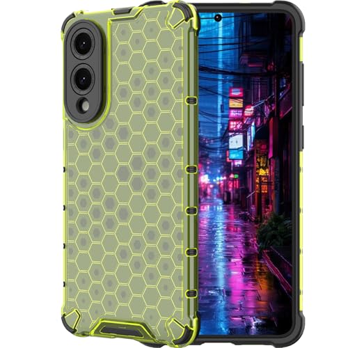 Ephoou Slim Honeycomb Clear Case für Samsung Galaxy S25 Edge 5G, Vergilbungsfrei Anti-Scratch Stoßfest Cover für Samsung S25 Edge Transparent Grün Ephoou Slim Honeycomb Clear Case für Samsung Galaxy S25 Edge 5G, Vergilbungsfrei Anti-Scratch Stoßfest Cover für Samsung S25 Edge Transparent Grün von Ephoou