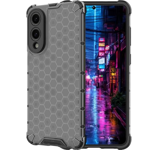 Ephoou Slim Honeycomb Clear Case für Samsung Galaxy S25 Edge 5G, Vergilbungsfrei Anti-Scratch Stoßfest Cover für Samsung S25 Edge Transparent Schwarz Ephoou Slim Honeycomb Clear Case für Samsung Galaxy S25 Edge 5G, Vergilbungsfrei Anti-Scratch Stoßfest Cover für Samsung S25 Edge Transparent Schwarz von Ephoou