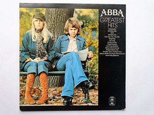 Abba Greatest Hits LP Epic EPC69218 EX/EX 1976 orange label, includes Fernando von Epic EPC69218