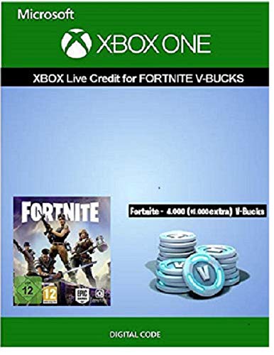 Xbox Live Guthaben für Fortnite - 4.000 V-Bucks + 1.000 extra V-Bucks | Xbox One - Download Code von Epic Games