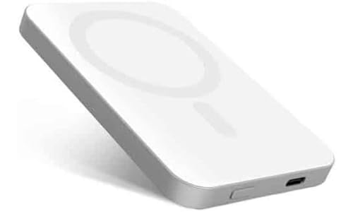 Magnetische Powerbank aus Aluminium, 5 K, Silber Magnetische Powerbank aus Aluminium, 5 K, Silber von Epico