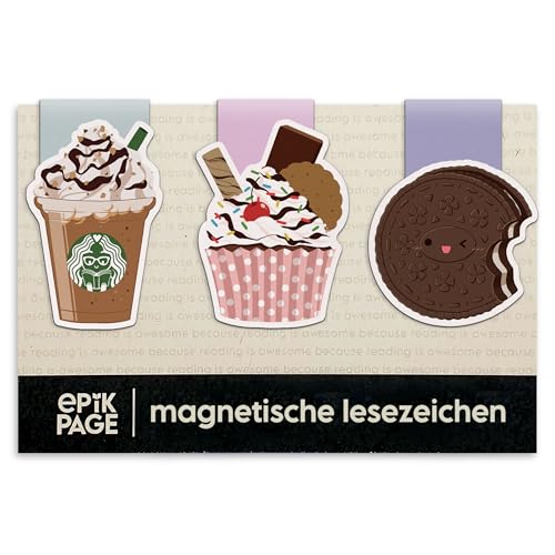Magnetische Lesezeichen Süßigkeiten – Kleine Geschenke zur Einschulung & für die Schultüte – Tolle Schulanfang Geschenke für Kinder, Schüler, Bücherwurm – Magnetlesezeichen 3er-Set Magnetische Lesezeichen Süßigkeiten – Kleine Geschenke zur Einschulung & für die Schultüte – Tolle Schulanfang Geschenke für Kinder, Schüler, Bücherwurm – Magnetlesezeichen 3er-Set von EpikPage