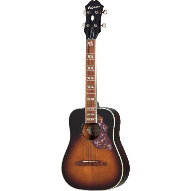 (B-Ware) Epiphone Hummingbird Studio Ukulele Tenor Tobacco Sunburst von Epiphone