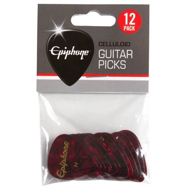 Epiphone APRE12-74H Celluloid Guitar Picks 12-Pack Heavy Plectrums (Pack of 12) von Epiphone