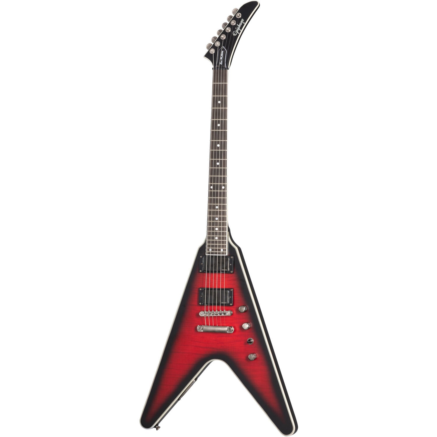 Epiphone Dave Mustaine Flying V Prophecy Aged Dark Red Burst Electric Guitar with Case Epiphone Dave Mustaine Flying V Prophecy Aged Dark Red Burst Electric Guitar with Case von Epiphone