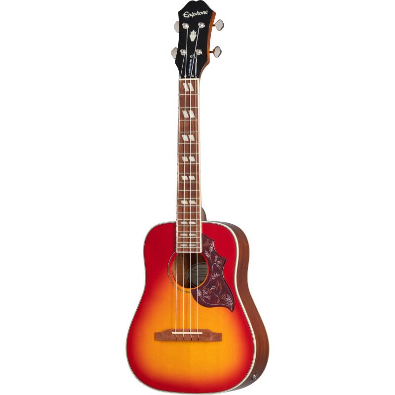 Epiphone Hummingbird Studio Ukulele Tenor Faded Cherry Burst von Epiphone
