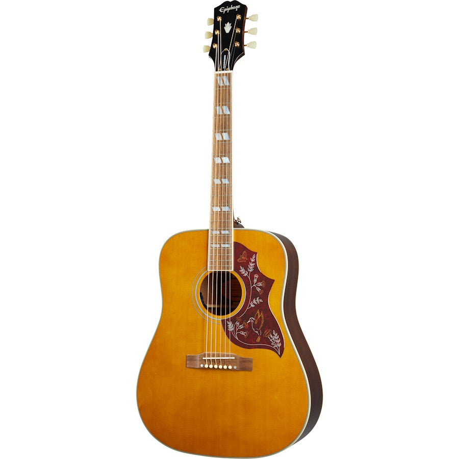 Epiphone Inspired by Gibson Hummingbird Aged Natural Antique Gloss Electro-Acoustic Guitar Epiphone Inspired by Gibson Hummingbird Aged Natural Antique Gloss Electro-Acoustic Guitar von Epiphone