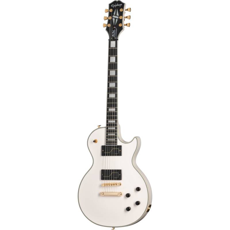 Epiphone Matt Heafy Origins Les Paul Custom Bone White Electric Guitar with Case von Epiphone