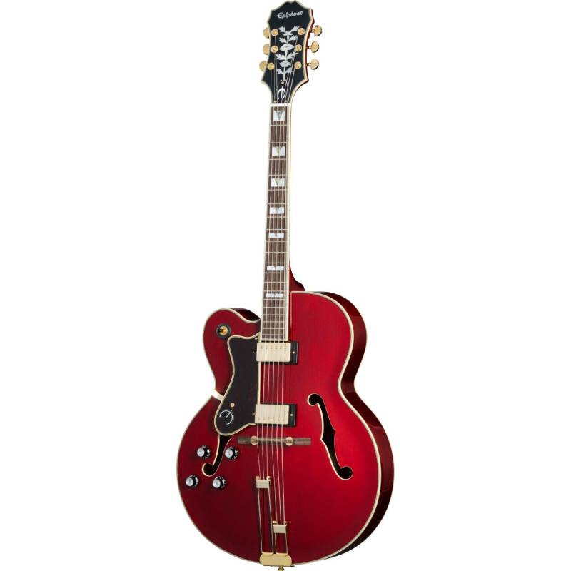 Epiphone Original Collection Broadway LH Wine Red Left-Handed Semi-Acoustic Guitar with Premium Gig Bag von Epiphone