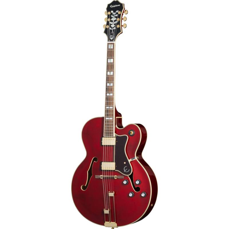 Epiphone Original Collection Broadway Wine Red Semi-Acoustic Guitar with Premium Gig Bag von Epiphone