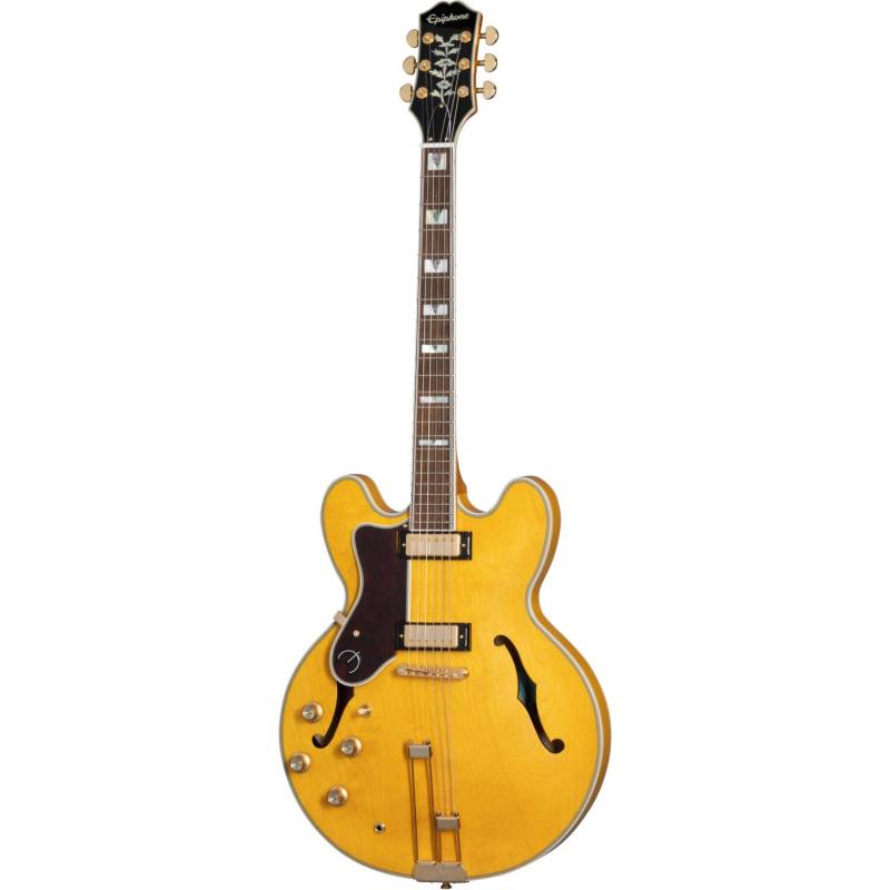 Epiphone Original Collection Sheraton LH Natural Left-Handed Semi-Acoustic Guitar with Premium Gig Bag von Epiphone