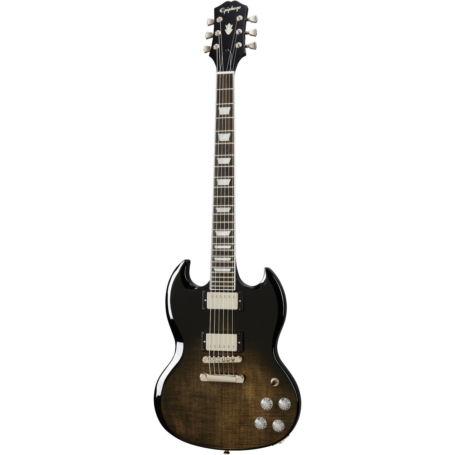Epiphone SG Modern Figured Trans Black Fade Electric Guitar Epiphone SG Modern Figured Trans Black Fade Electric Guitar von Epiphone