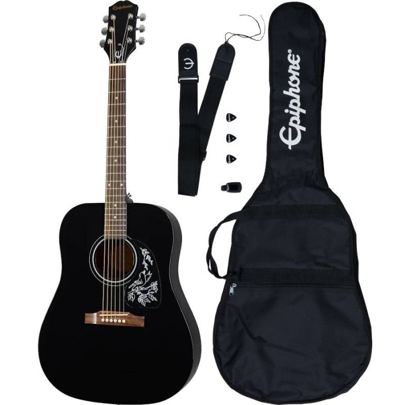 Epiphone Starling Acoustic Guitar Player Pack Ebony Acoustic Guitar Pack von Epiphone