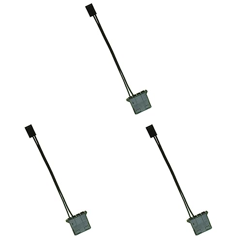 Epodmalx 3 Stück IDE Auf 3 Pin Ventilator Strom Kabel Molex D Stecker Power Auf 3 Pin Stecker Computer PC Kühlung Konverter Kabel von Epodmalx
