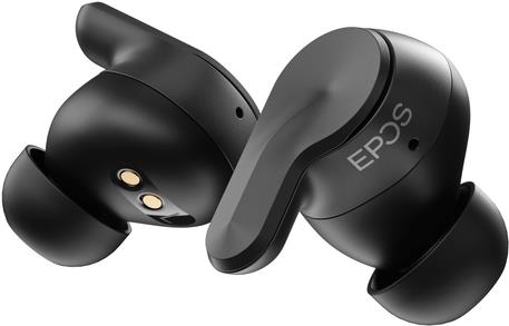 EPOS ADAPT E1 schwarz Bluetooth Earbuds Multi-Connect IPX5 Hybrid ANC Ladecase USB-C Dongle Ohradapter Teams und iPhone Zertif. (1001262) von Epos