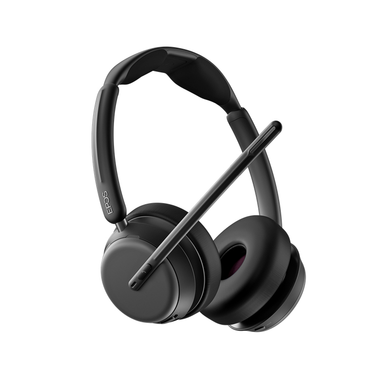 EPOS IMPACT 1061T ANC, Beidseitiges Bluetooth-Headset Hybrides adaptives Active Noise Cancellation (ANC), incl. Kontaktloser Ladestation, MS Teams kom von Epos