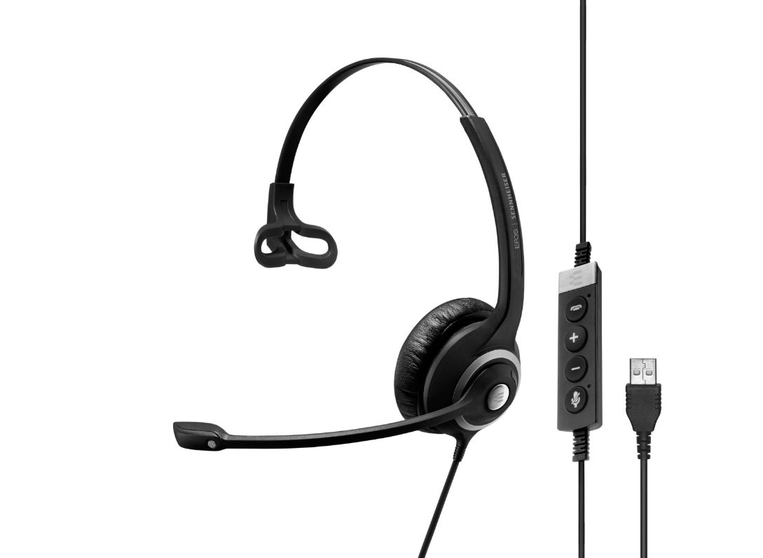 EPOS IMPACT SC 230 USB MS II Mono USB-A Headset In-Line Call Control Microsoft zertifiziert (1000578) von Epos