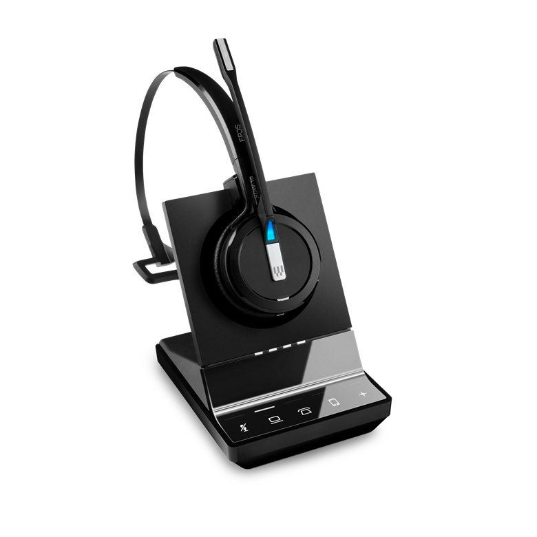 EPOS IMPACT SDW 5015, Einseitiges kabelloses DECT-Headset Dual-Konnektivität, Noise Cancelling-System, Optimiert für UC und mit Skype for Business-Zer von Epos