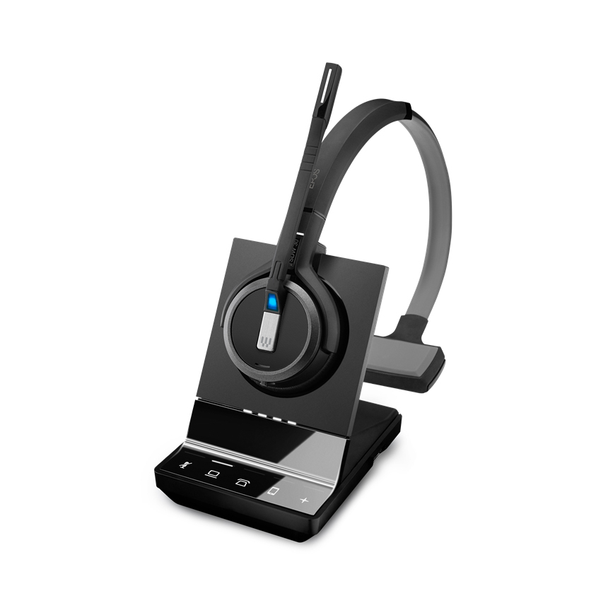 EPOS IMPACT SDW 5035, Einseitiges kabelloses DECT-Headset Dual-Konnektivität, Noise Cancelling-System, Optimiert für UC und mit Skype for Business-Zer von Epos