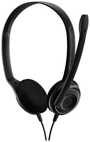 EPOS PC 8 USB Computer On Ear Headset kabelgebunden Stereo Schwarz Mikrofon-Stummschaltung, Lautstä von Epos