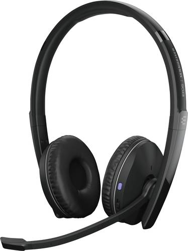 EPOS Telefon On Ear Headset Bluetooth® Stereo Schwarz Noise Cancelling Lautstärkeregelung, Mikrofo von Epos