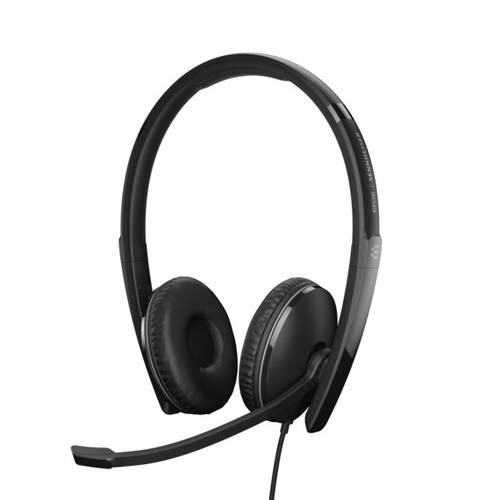 EPOS Telefon On Ear Headset kabelgebunden Stereo Schwarz Lautstärkeregelung, Mikrofon-Stummschaltung von Epos