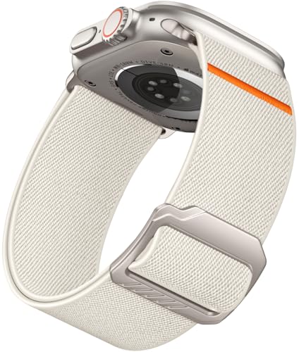 Epova Armband kompatibel mit Apple Watch Ultra/Ultra 2 Armband 49mm 45mm 44mm 42mm, 28mm Breites Verstellbares Nylon Sport Ersatzarmband für iWatch SE Series 9 8 7 6 5 4 3 2 1, Polarstern von Epova