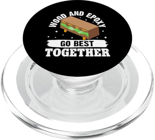 Epoxid-Holzbearbeitung: Holz und Epoxid PopSockets PopGrip für MagSafe Epoxid-Holzbearbeitung: Holz und Epoxid PopSockets PopGrip für MagSafe von Epoxy Woodworking Designs For Resin Furniture Art