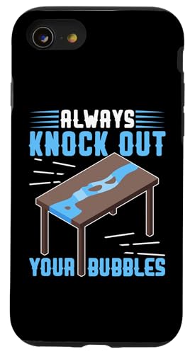 Epoxid-Holzbearbeitung: Knock Out Your Bubbles Hülle für iPhone SE (2020) / 7 / 8 von Epoxy Woodworking Designs For Resin Furniture Art